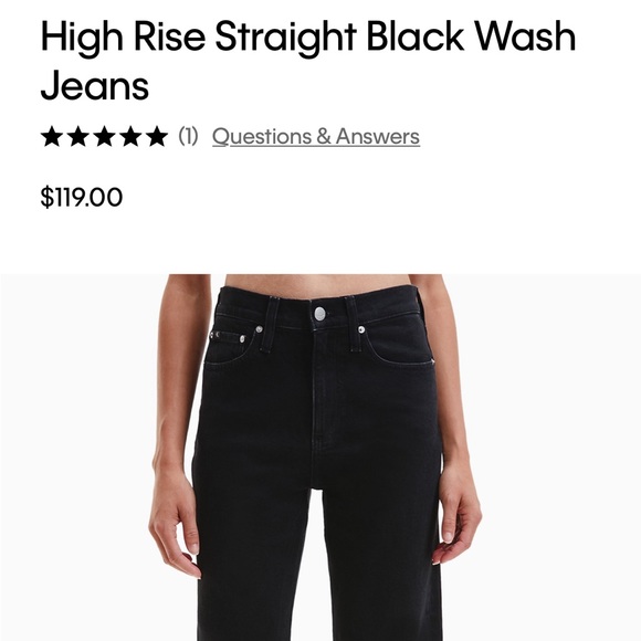 BRAND NEW Calvin Klein Straight Jeans - Picture 4 of 5